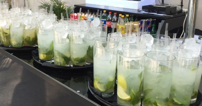 A Plethora of Mojito's lined up ready to roll.